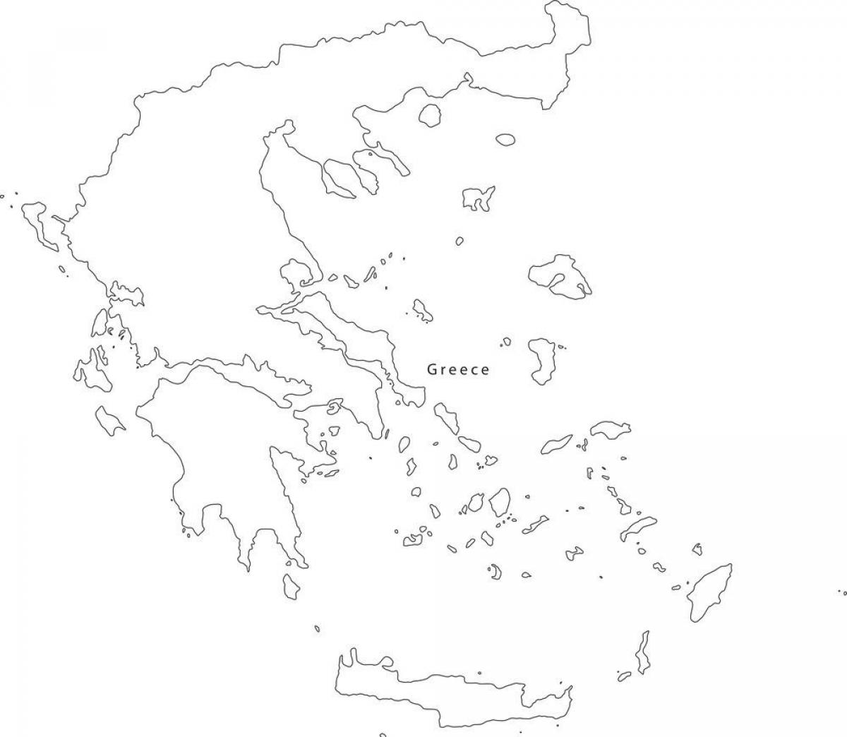 Carte vectorielle de la Grèce